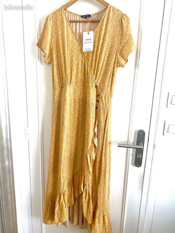 Bonobo Jaune Robe Bonobo 2020 Robe Longue Bonobo Taille L Neuf