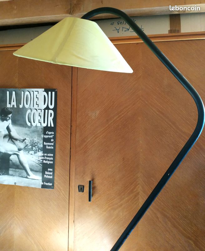 LAMPADAIRE 1950 en col de cygne et tablette palette de peintre (image 4)