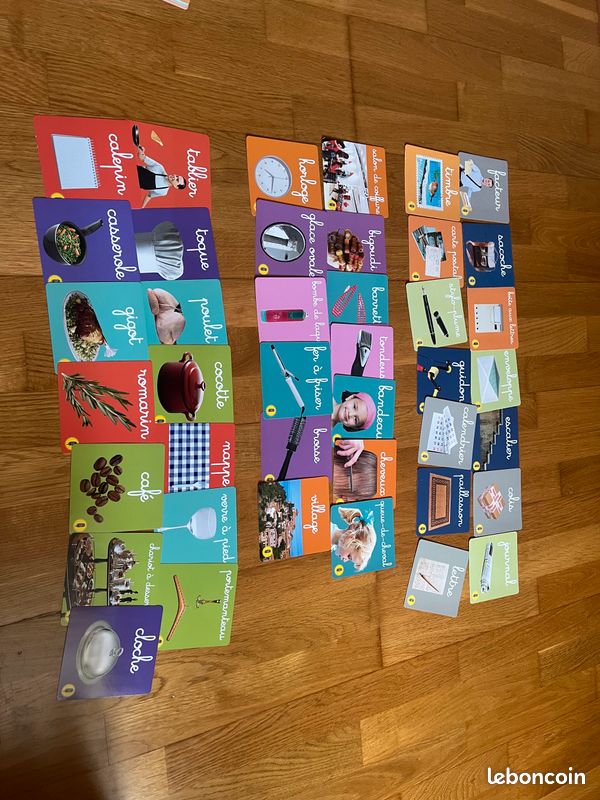 1 lot de 42 cartes-mots pour développer le vocabulaire, relatif à 3 thèmes (image 1)