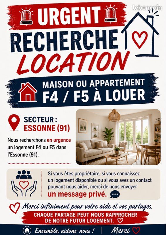 Appartement 4 pièces 70 m² · à Corbeil-Essonnes · 70 m² · 1 100 €
