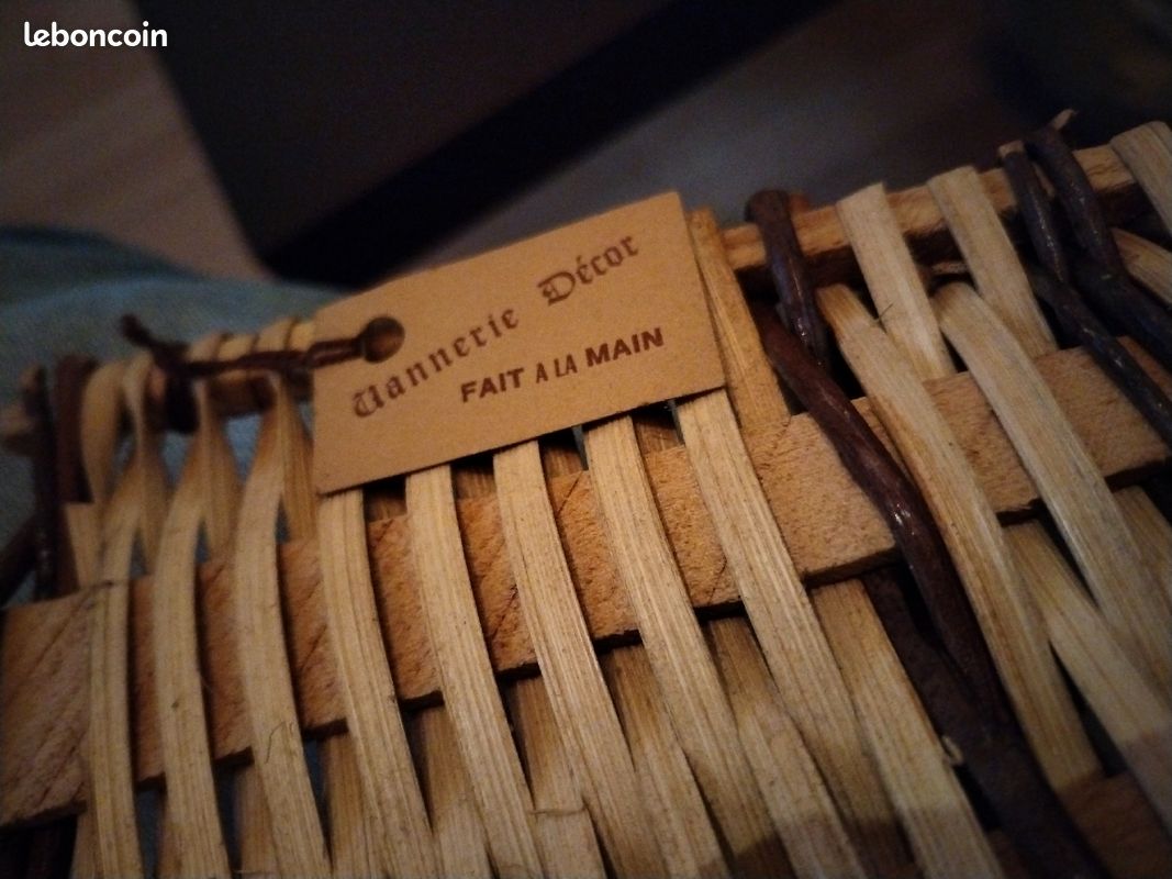 Petite hotte en osier fait à la main (image 4)
