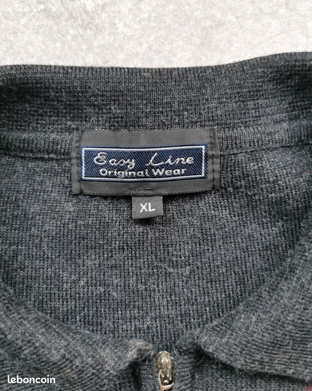 Pull vintage Easy Line en laine année 80 90 (image 4)