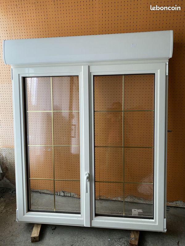 Fenêtre 2 vantaux blanc en alu (image 1)