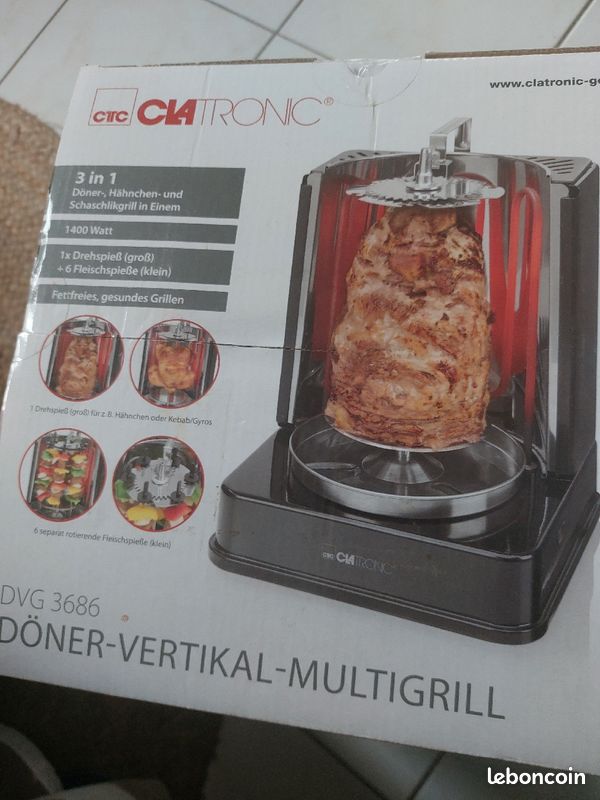 Multigrill à kebab poulet vertical (image 1)
