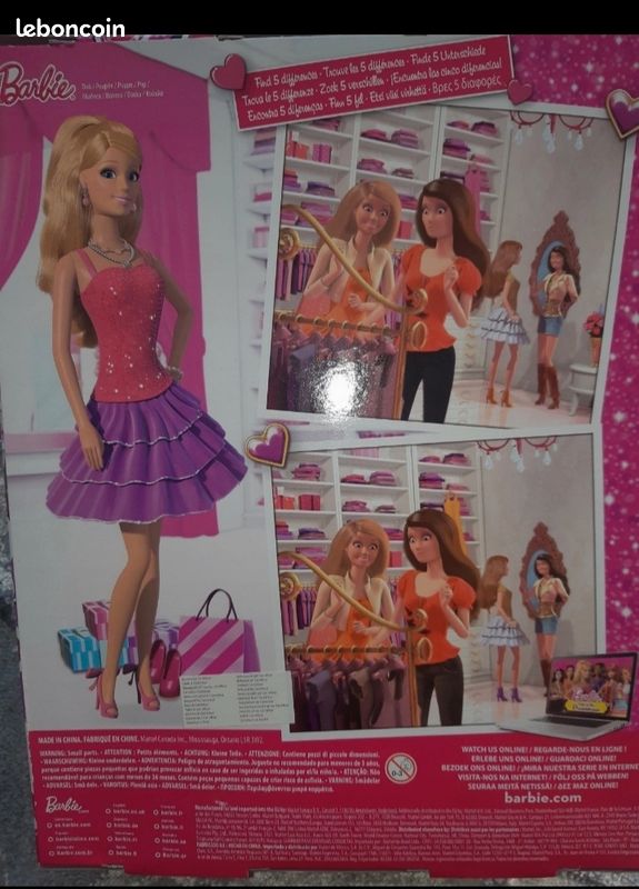 Coffret Jouet neuf barbie avec ses vĂȘtements et accessoires de mode đ đđâ„ïžemballage d'origine (image 2)