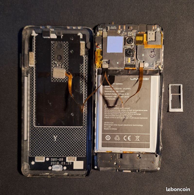 UMIDIGI S2 Lite – Pour pièces / Récupération (Vendu HS) (image 2)