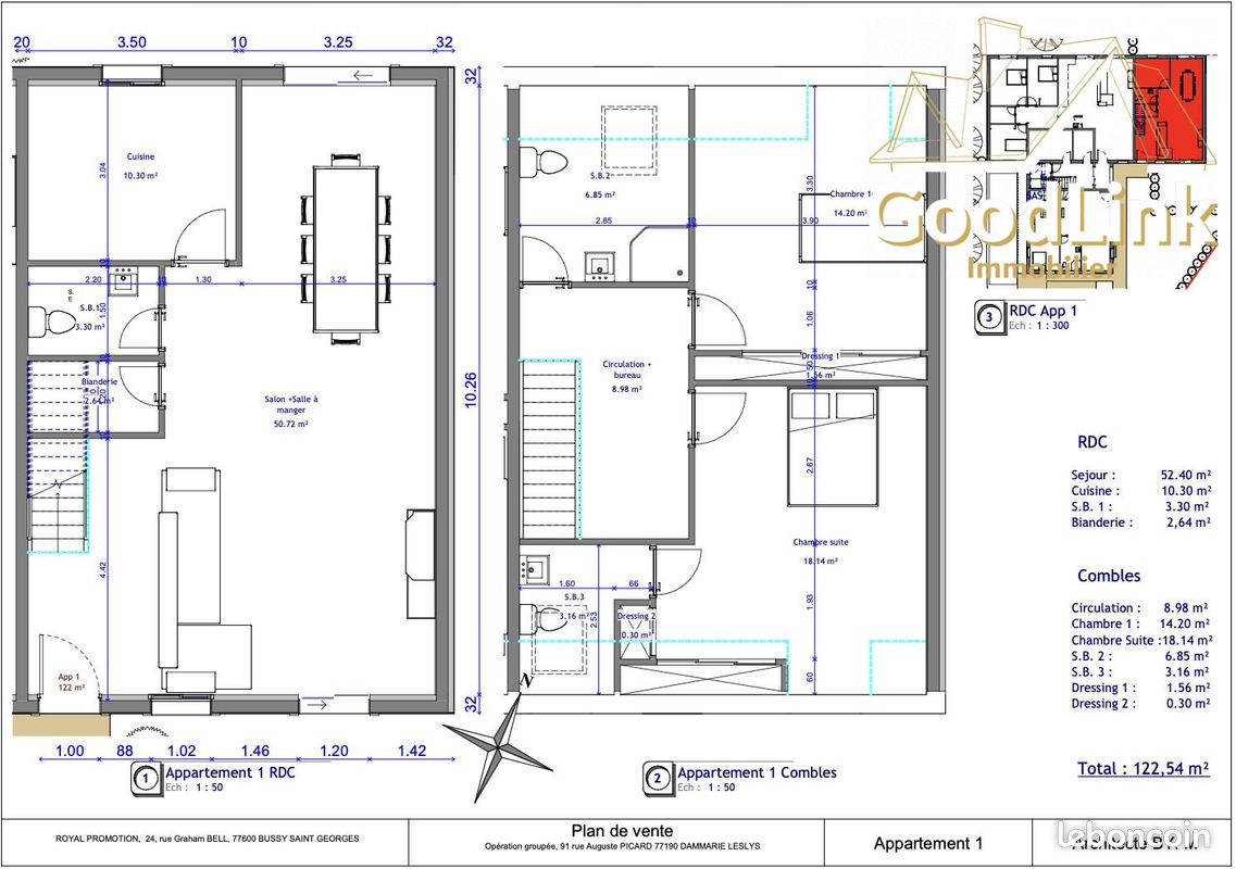 Appartement 4 pièces 123 m² · à Dammarie-les-Lys · 123 m² · 428 000 €