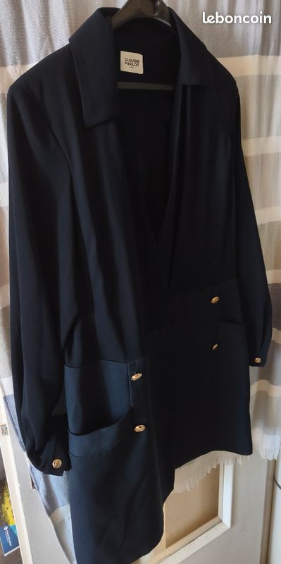 Veste bleu marine Claudie Pierlot (image 4)