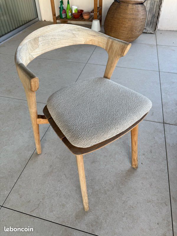 Chaise de jardin teck (image 1)