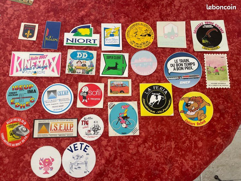 Rouleau 500 Stickers Prisme Hippocampe Vintage Années 80-90 Distributeur Automatique