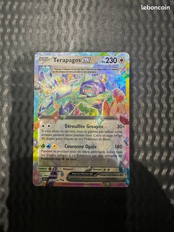 Carte Pokmon Terapagos ex 128/142 2 toiles - Collection Carte Pokmon Terapagos ex 128/142 2 toiles - Collection