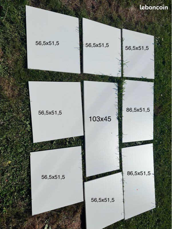 Lot de planches en MDF blanc (image 1)
