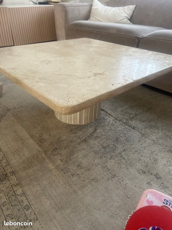 Table basse travertin (image 3)