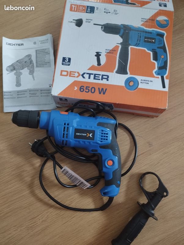 Perceuse dexter 650W à percussion filaire (image 2)