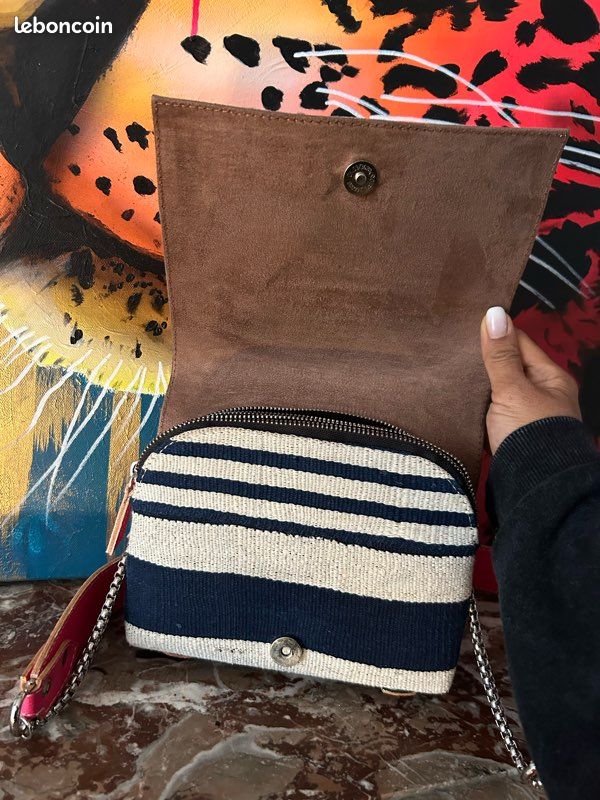 Magnifique sac cuir Fuschia, pièce unique (image 4)