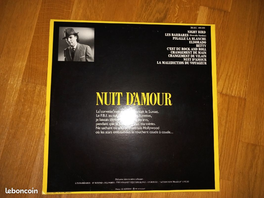 Double vinyle Lavilliers Nuit d' amour (image 2)