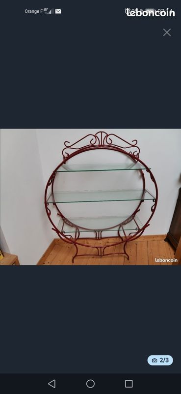 Étagère métal et verre (image 2)