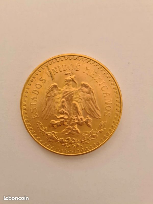 Pièce en or 50 Pesos 1947 boursable (image 2)