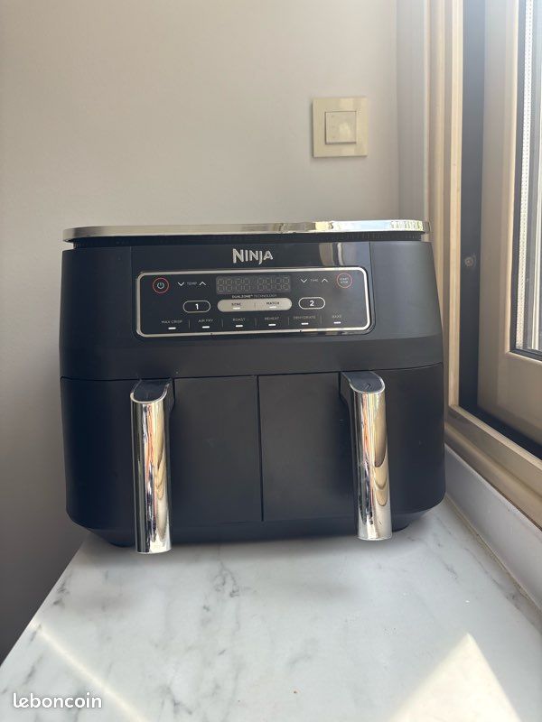 Air Fryer Ninja Dual Zone – 2 tiroirs – Excellent état (image 1)