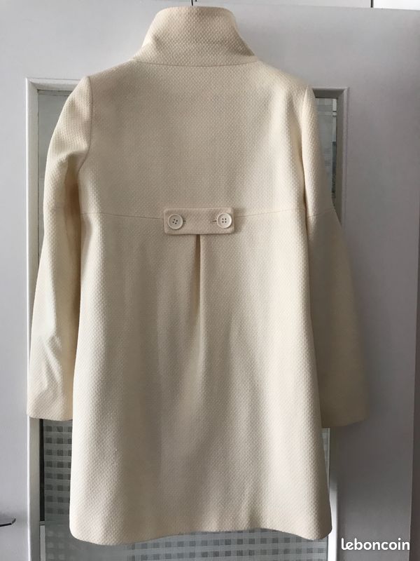 Manteau blanc / beige 1 2 3- État neuf (image 2)