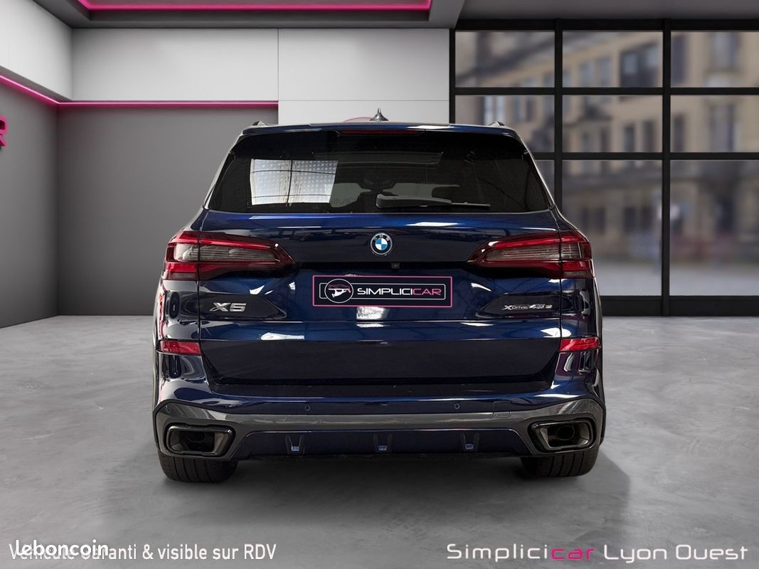 BMW X5 G05 45e xDrive 394 M Sport BVA8 Tanzanite Blue Harman Kardon Sièges M Sky Lounge Garantie 12 mois (image 7)