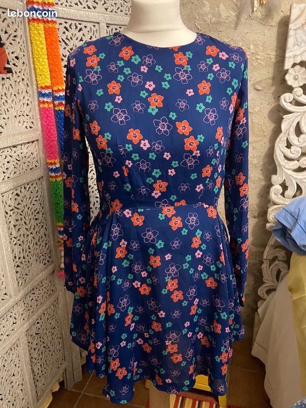 Robe Fleurie DDP Taille 38 - Style A-Line, Comme Neuve