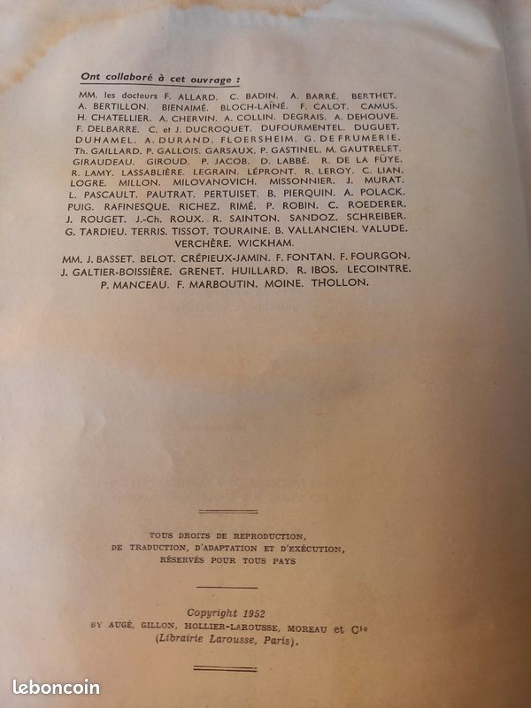 Larousse médical 1952 (image 3)