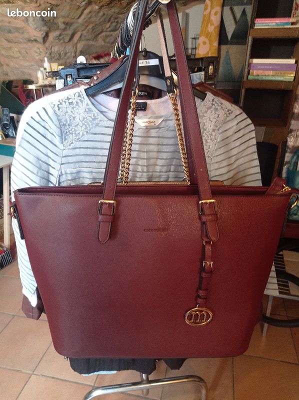 Sac a main Alain Manoukian bordeaux (image 1)