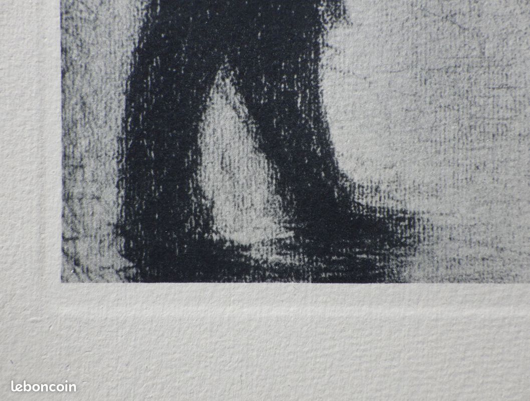 Georges SEURAT : Fort de la Halle Gravure, 1948 #CERTIFICAT (image 3)
