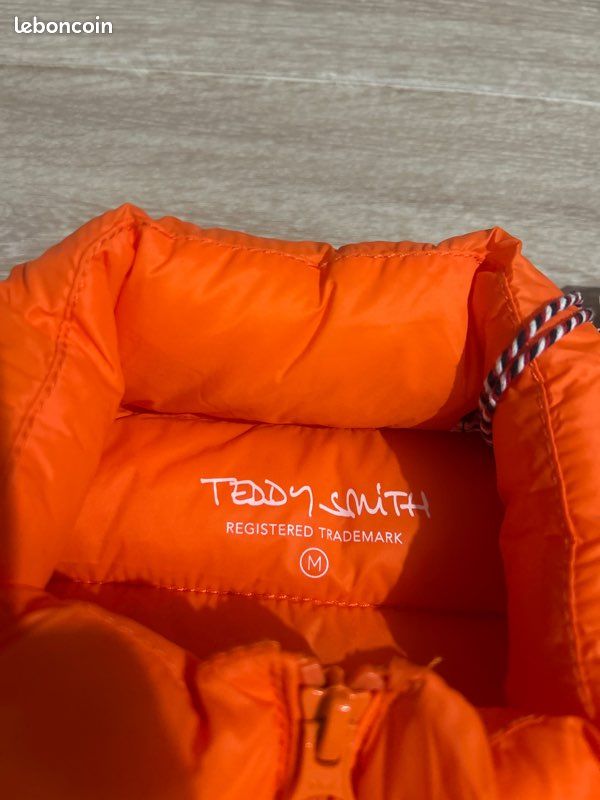 Gilet Réversible Doudoune L.L. Bean - Homme M - Orange - Isolation En Duvet - Parfait état