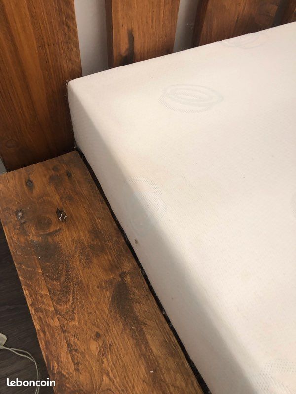 Lit palette140x190cm avec sommier et matelas (image 4)