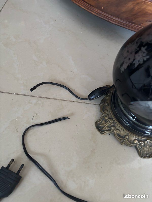 Ancienne lampe à pétrole époque Napoléon III (image 8)
