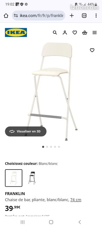 Chaises de bar ikea Franklin (image 5)