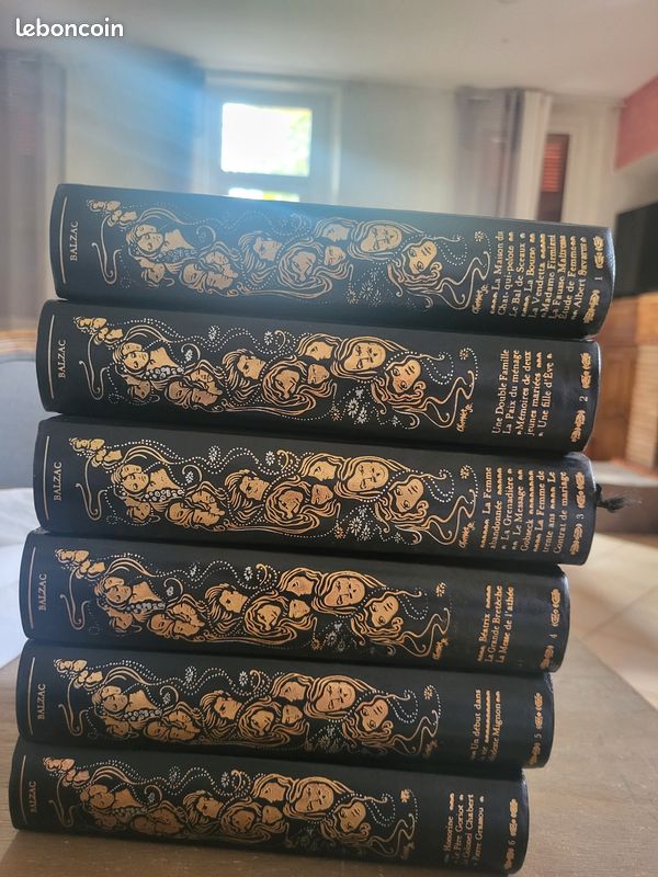 Lot 6 premiers tomes de la Comédie Humaine de Balzac dans la collection Jean de Bonnot (image 1)