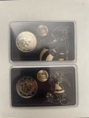 2 euros commémorative coincard BU France 2019 - Astérix et Idefix. - La Poste