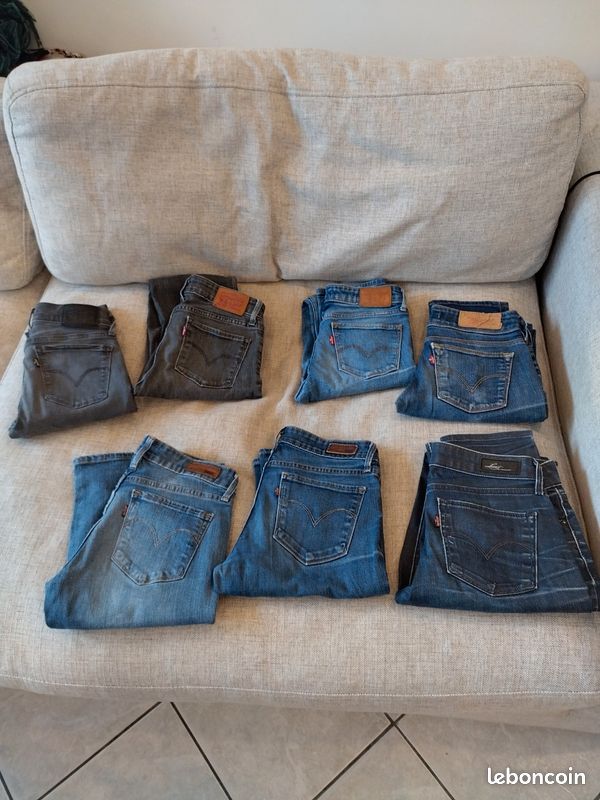 Jean levis femme, petite taille, slim Vêtements