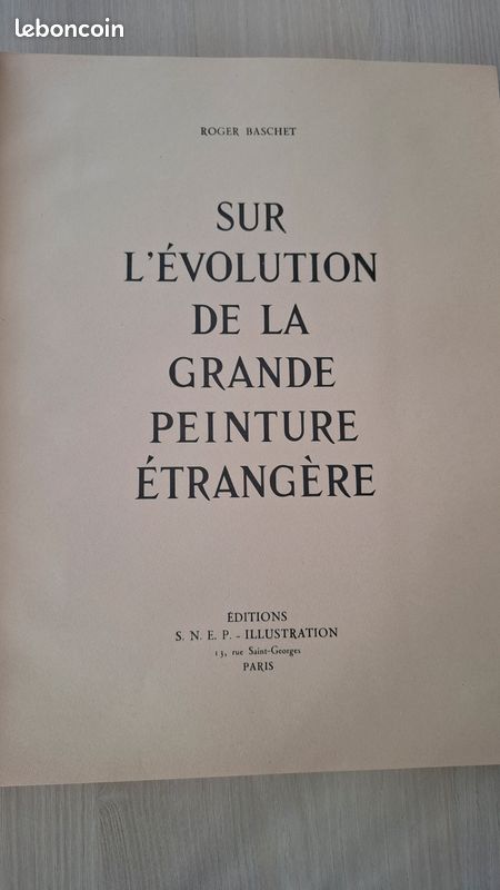 Livre ancien - Sur l'Evolution de la Grande Peinture Etrangère (image 3)