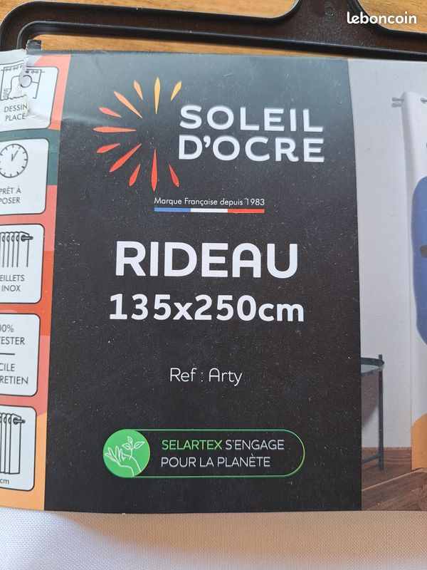 Lot de 2 rideaux 135×250cm (image 3)