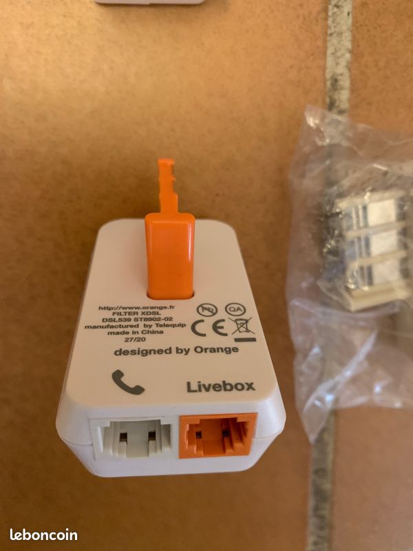 Lot de prises telephone RJ45, filtres adsl, gigogne (image 2)