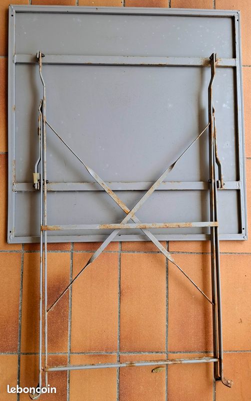 Table de jardin pliante carrée (image 3)