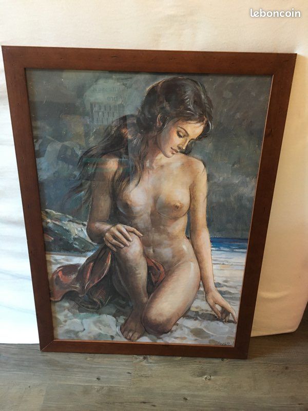 Tableau en bois avec plexiglass et Image (image 1)