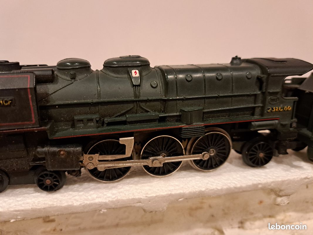 JOUEF HO LOCOMOTIVE à vapeur 231 C 60 verte éclairée SNCF moteur