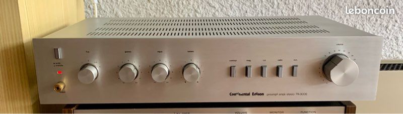 Ampli à Tubes Continental Edison ECL86 - Vintage, 10W, Entrées RCA/DIN, Argenté