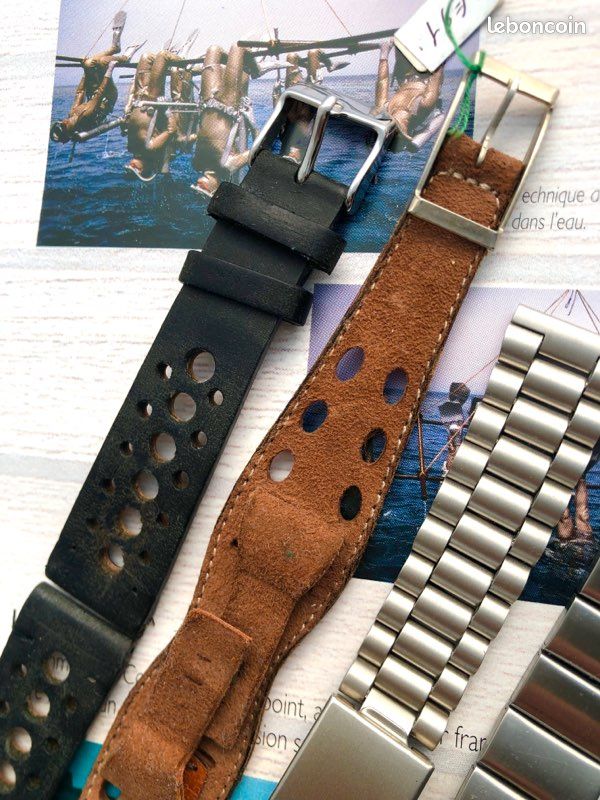 Lot De Bracelets De Montre Vintage Fleurus – Années 80-90