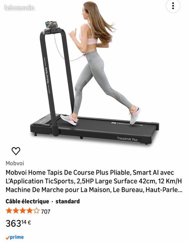 Test : tapis de course Mobvoi Ultra 3 en 1, inclinaison 6