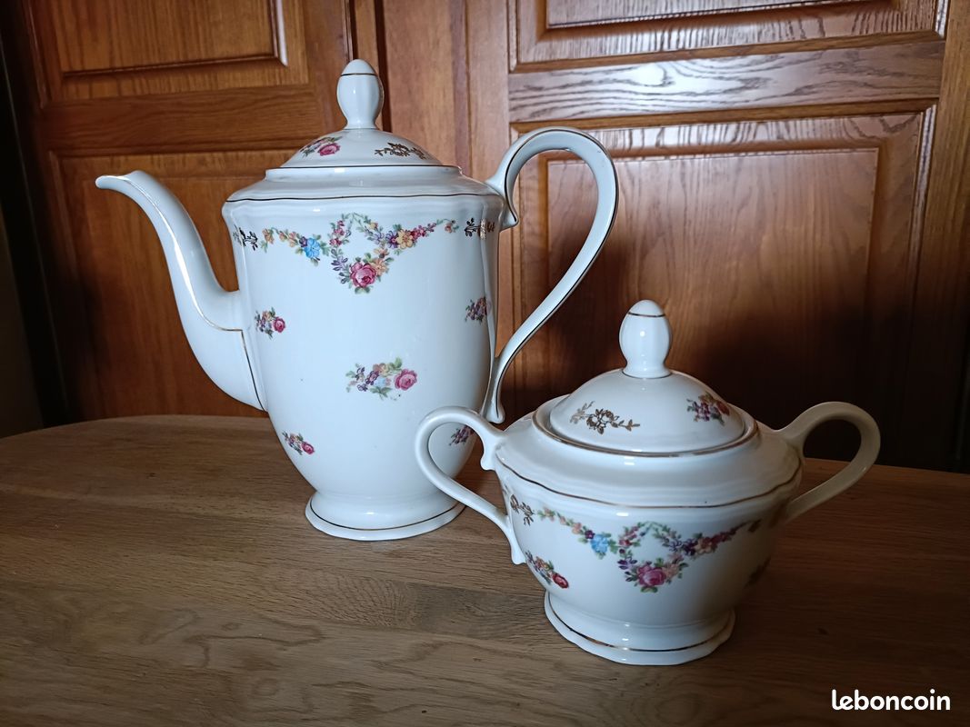 Cafetière et sucrier en porcelaine Rheinkrone Bavaria (image 4)