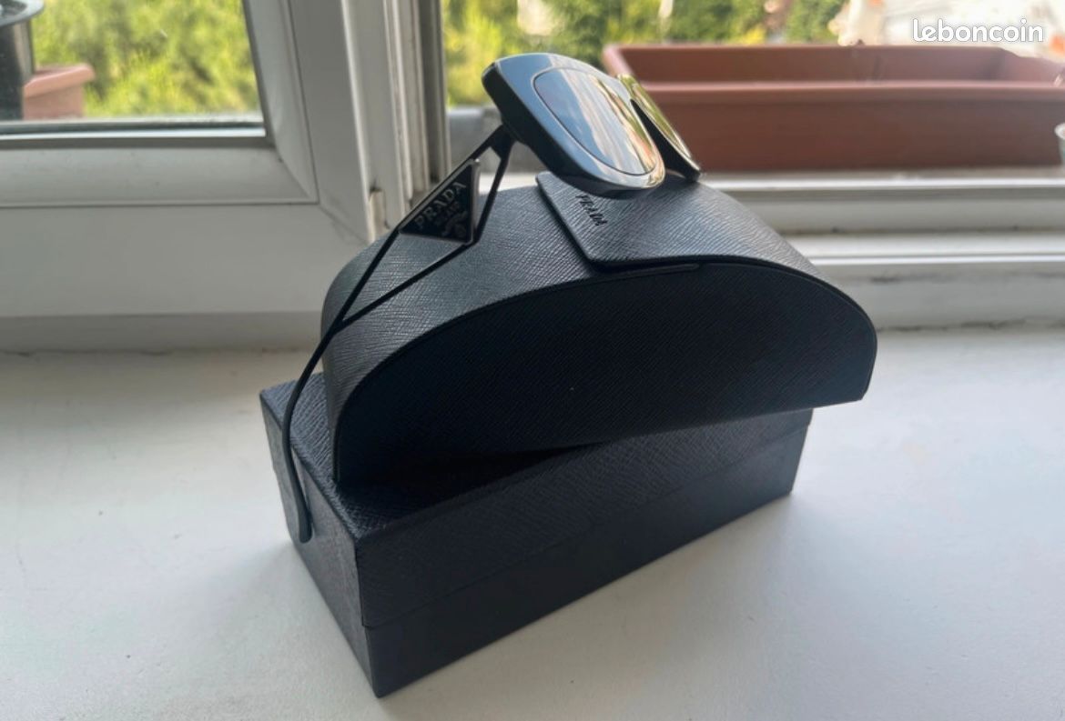Lunettes Prada Noires Metaliques 14YS (image 2)