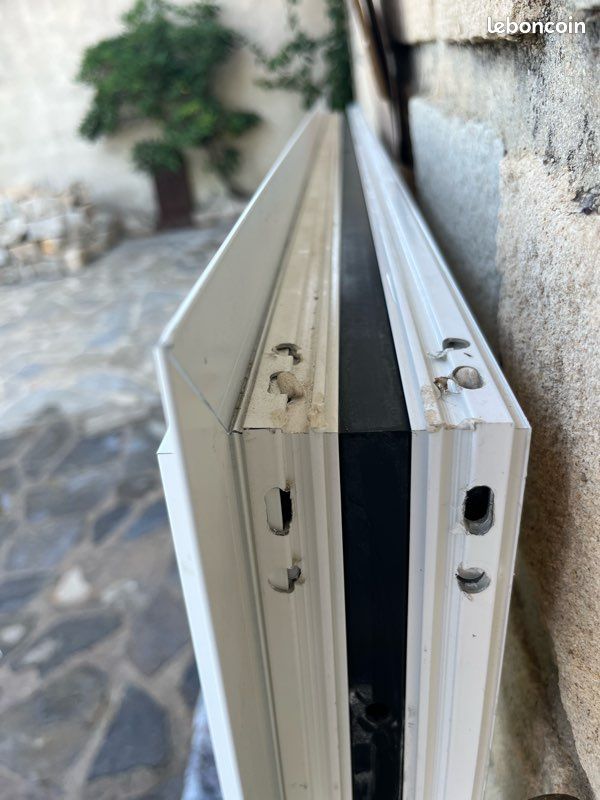 Fenêtre : Coulissant alu 2 vantaux 120 cm 1200mm 2 rails (image 6)