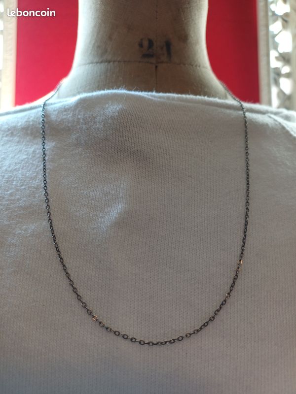 CHATELAINE XIX EN argent massif chaine et crochet argent Poinçon