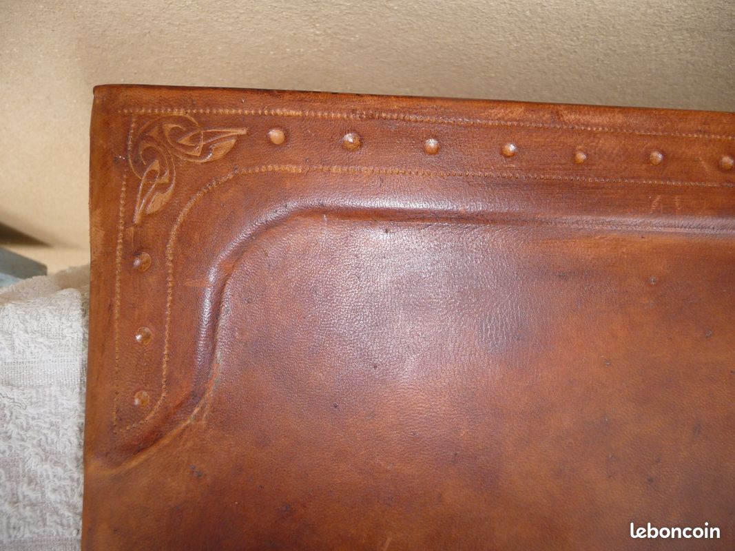 Grand sous-main de bureau en cuir (image 8)
